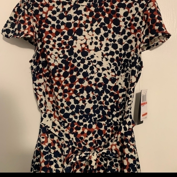 NWT City Studio || Dress || Rust/Navy - Picture 3 of 6